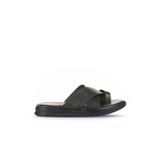 Bueno Shoes Haki Baskılı Deri Erkek Düz Terlik 25mt2232