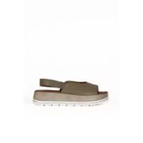 Bueno Shoes Haki Deri Kadın Düz Sandalet 01we3403