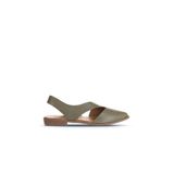 Bueno Shoes Haki Deri Kadın Düz Sandalet 01ws2311