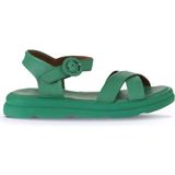 Bueno Shoes Kadın Düz Sandalet 01WY9409 Yeşil Koyu Dana Derisi Rahat Kullanım İçin Tasarlandı