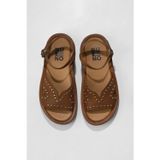 Bueno Shoes Kahverengi Deri Kadın Düz Sandalet 01wu4618