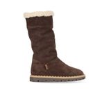 Bueno Shoes Kahverengi Koyu Süet Kadın Düz Çizme