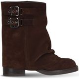 Bueno Shoes Kahverengi Süet Kadın Topuklu Bot 39WB1429 39WB1429