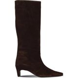 Bueno Shoes Kahverengi Süet Kadın Topuklu Çizme
