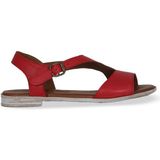 Bueno Shoes Kırmızı Deri Kadın Düz Sandalet 01WE2301 01WE2301