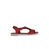 Bueno Shoes Kırmızı Deri Kadın Düz Sandalet 01we2301