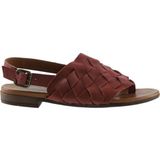 Bueno Shoes Kırmızı Deri Kadın Parmak Arası Sandalet