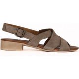 Bueno Shoes Kum Alf Süet Kadın Az Topuklu Sandalet 01WE2702 01WE2702