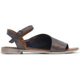 Bueno Shoes Lacivert Deri Kadın Düz Sandalet 01WN5001 01WN5001