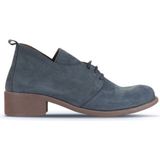 Bueno Shoes Lacivert Nubuk Kadın Topuklu Bot 01WD1804 01WD1804