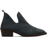 Bueno Shoes Lacivert Nubuk Kadın Topuklu Bot 01WD4001 01WD4001