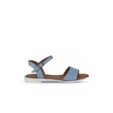Bueno Shoes Mavi Açık Deri Kadın Düz Sandalet 01wn5003