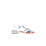 Bueno Shoes Mavi Deri Kadın Topuklu Sandalet 01WS6109