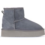 Bueno Shoes Mavi Süet Kadın Dolgu Topuklu Bot 05ag2034054 05AG2034054