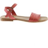 Bueno Shoes Mercan Deri Kadın Düz Sandalet