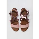 Bueno Shoes Pudra Deri Kadın Topuklu Sandalet 01WS6108
