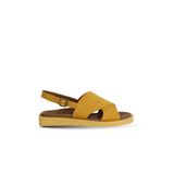 Bueno Shoes Sarı Alf Süet Kadın Düz Sandalet 01wa5404