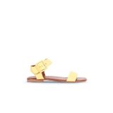 Bueno Shoes Sarı Deri Kadın Sandalet 01ws6900