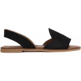 Bueno Shoes Siyah Alf Süet Kadın Düz Sandalet 01WA5711 01WA5711