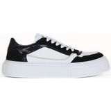 Bueno Shoes Siyah Beyaz Multi Deri Kadın Spor Ayakkabı 16WA8204 16WA8204 - Siyah - Beyaz