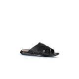 Bueno Shoes Siyah Deri Erkek Düz Terlik 25mt2233