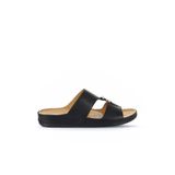 Bueno Shoes Siyah Deri Erkek Düz Terlik 25mt2360
