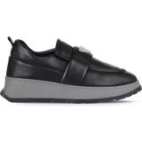 Bueno Shoes Siyah Deri Kadın Dolgu Topuklu Ayakkabı 01wa7401302 01WA7401302