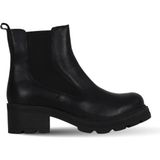 Bueno Shoes Siyah Deri Kadın Dolgu Topuklu Bot 01WD2300 01WD2300