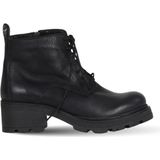 Bueno Shoes Siyah Deri Kadın Dolgu Topuklu Bot 01WD2301 01WD2301
