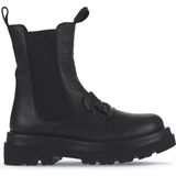 Bueno Shoes Siyah Deri Kadın Dolgu Topuklu Bot 01WV1003 01WV1003