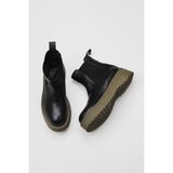 Bueno Shoes Siyah Deri Kadın Dolgu Topuklu Bot 01WV1300 01WV1300