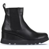 Bueno Shoes Siyah Deri Kadın Dolgu Topuklu Bot 01WZ7200 01WZ7200