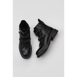 Bueno Shoes Siyah Deri Kadın Düz Bot 01WM1700 01WM1700