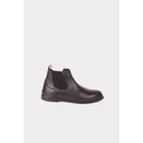 Bueno Shoes Siyah Deri Kadın Düz Bot
