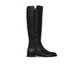 Bueno Shoes Siyah Deri Kadın Düz Çizme 33wc12520