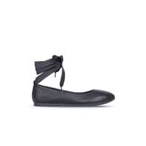 Bueno Shoes Siyah Deri Kadın Düz Sandalet 01wj2141