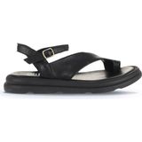 Bueno Shoes Siyah Deri Kadın Parmak Arası Sandalet 01WA2602 01WA2602
