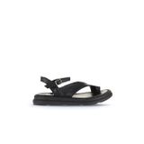 Bueno Shoes Siyah Deri Kadın Parmak Arası Sandalet 01wa2602