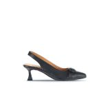 Bueno Shoes Siyah Deri Kadın Topuklu Ayakkabı 01wa1306