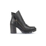Bueno Shoes Siyah Deri Kadın Topuklu Bot 01wz0801