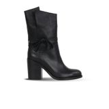Bueno Shoes Siyah Deri Kadın Topuklu Bot 30wb4035
