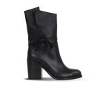 Bueno Shoes Siyah Deri Kadın Topuklu Bot 30wb4035