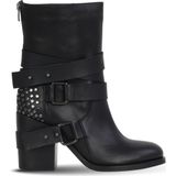 Bueno Shoes Siyah Deri Kadın Topuklu Bot 30WB8085 30WB8085