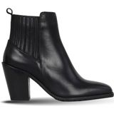 Bueno Shoes Siyah Deri Kadın Topuklu Bot 33WB9520 33WB9520