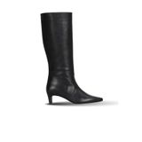 Bueno Shoes Siyah Deri Kadın Topuklu Çizme 39wc2959