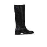 Bueno Shoes Siyah Deri Kadın Topuklu Çizme 39wc5612
