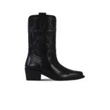 Bueno Shoes Siyah Deri Kadın Topuklu Çizme 39wc9423