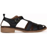 Bueno Shoes Siyah Deri Kadın Topuklu Sandalet 01WE2200 01WE2200