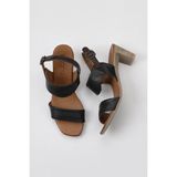 Bueno Shoes Siyah Deri Kadın Topuklu Sandalet 01WU11100 01WU11100