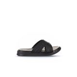 Bueno Shoes Siyah Deri/örgü Erkek Düz Terlik 25mt2230